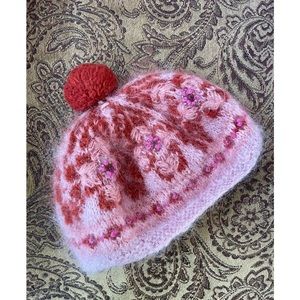 French Knot Knit beret